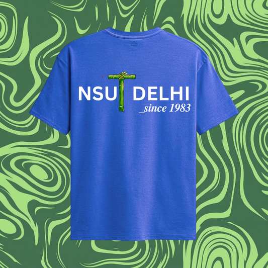 NSUT Signature Oversized Tee — Electric Blue Edition 🔵