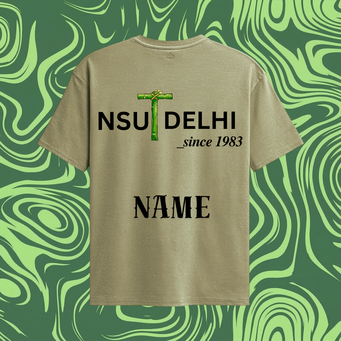 NSUT Signature Oversized Tee — Sand Edition 🌿