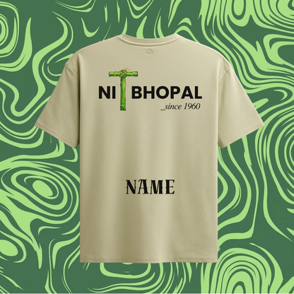 NIT BHOPAL Customizable Oversized Tee — Sand Beige🌿