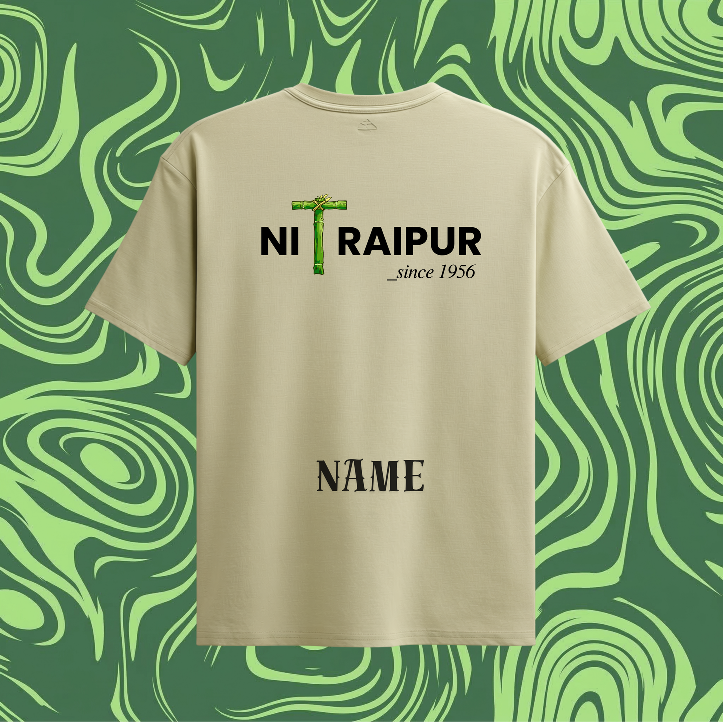 NIT Raipur Custom Name Oversized Tee 🥷🔥