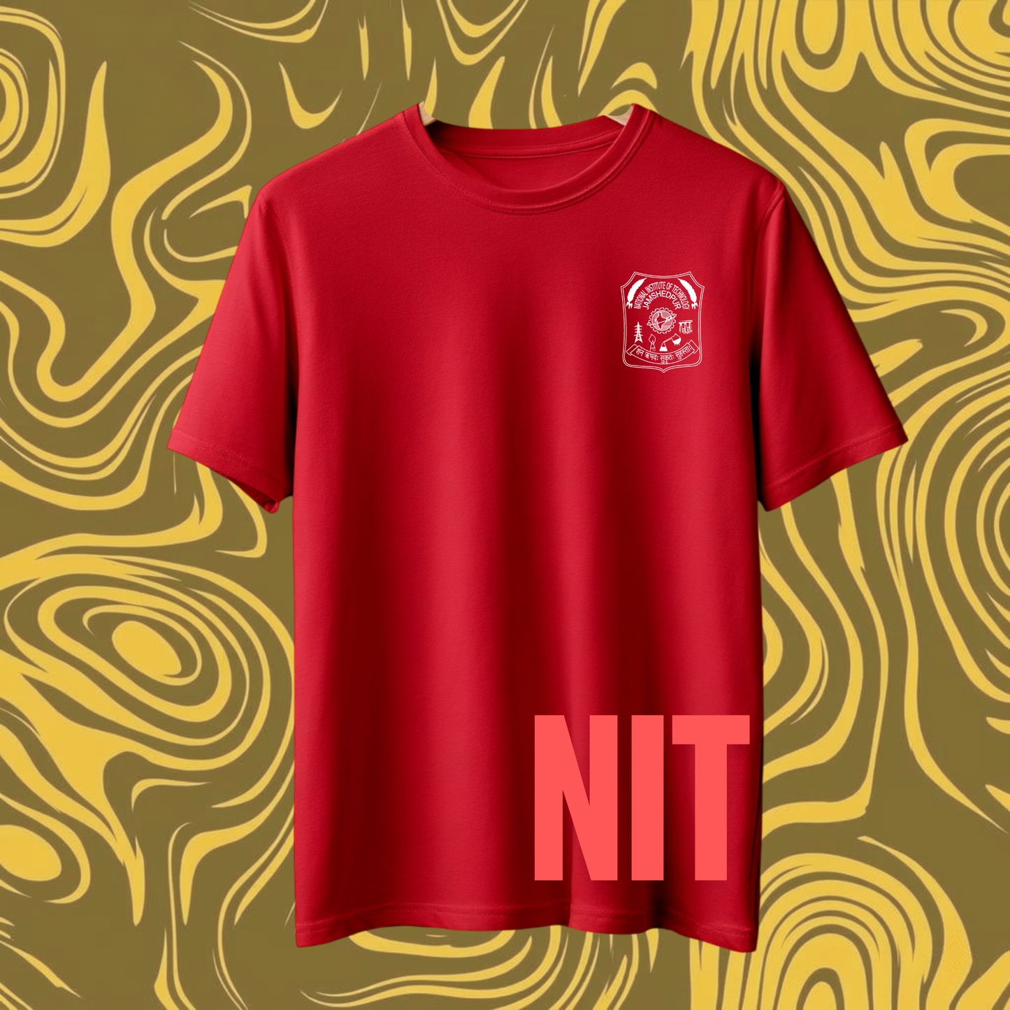 NITJSR Signature Oversized Tee — Crimson Red Edition 🔴