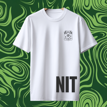 🚀Customized NITJSR Signature Oversized Tee — White⚪