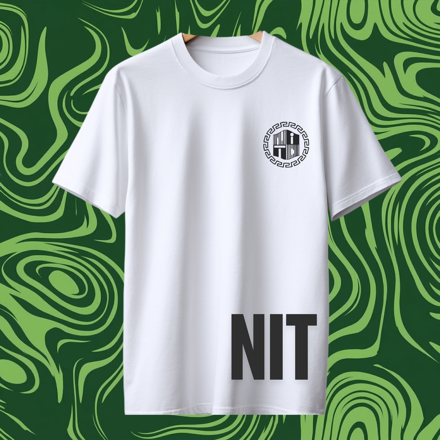 NIT Delhi Customizable Oversized Tee Hindi Style —  White⚪