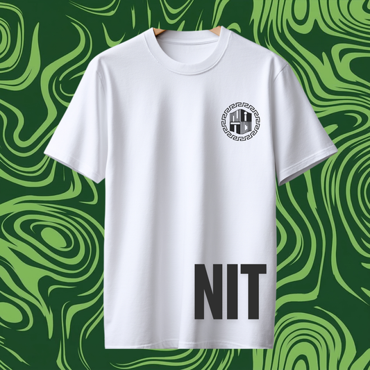 NIT Delhi Customizable Oversized Tee Hindi Style —  White⚪
