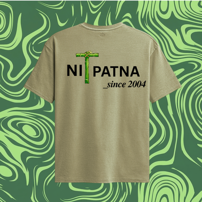 🌿 NIT PATNA Sand Beige Oversized Tee — 240GSM