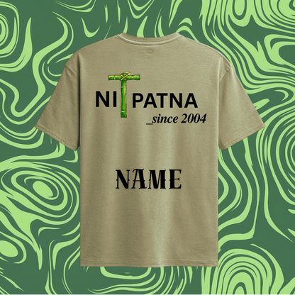 🌿 NIT PATNA Sand Beige Oversized Tee — 240GSM