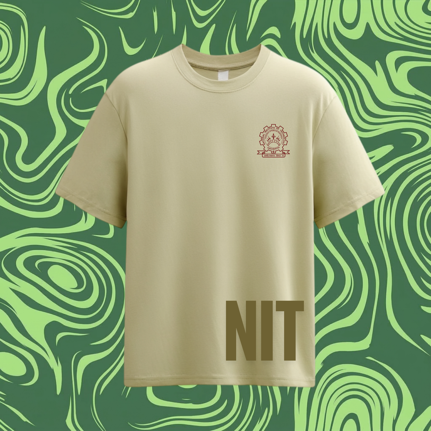 NIT Kurukshetra Custom Name Oversized tee🍂