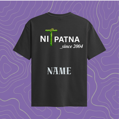 ⚫NIT PATNA Midnight Black Oversized Tee — 240GSM