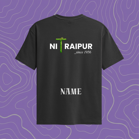 NIT Raipur Custom Name Oversized Tee 🥷🔥