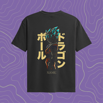 GOKU Anime Print Custom Name Oversized tee ❤️‍🔥💥