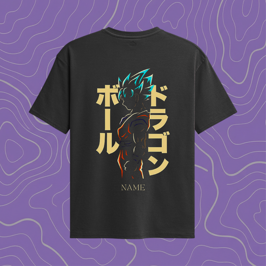GOKU Anime Print Custom Name Oversized tee ❤️‍🔥💥