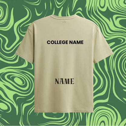Customizable College Print Oversized Tees🚀