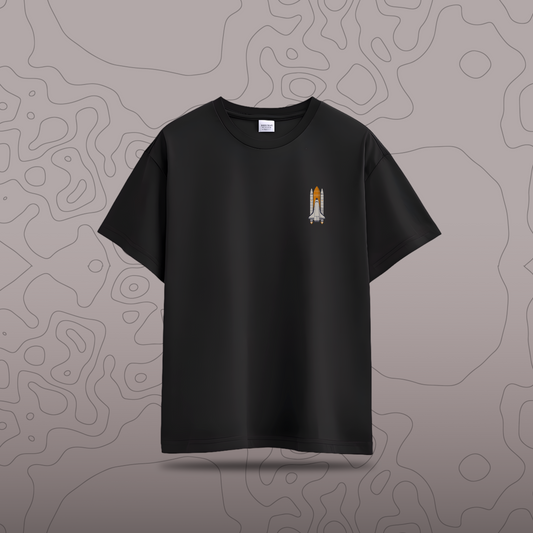 Space Graphic Custom Print Oversized Tee — 240GSM🚀💥